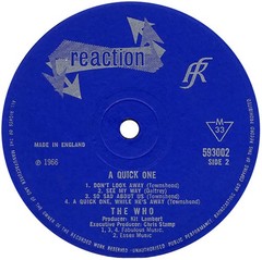 The Who – A Quick One – (593 002, 593002)- (LP, Album, Mono)