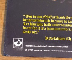 Iron Maiden Number of The Beast Rare Sealed US 1st Pressing 1982 EMI / Harvest