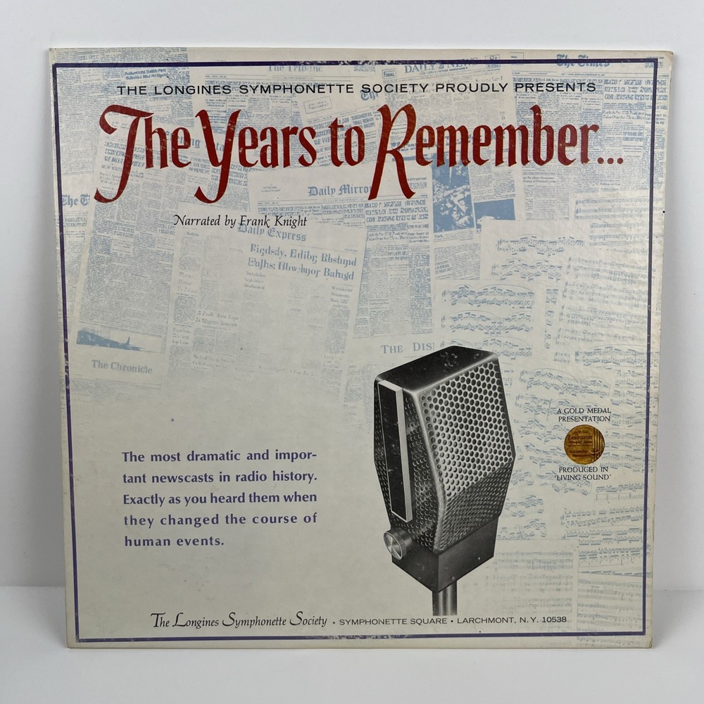 The Years To Remember – Frank Knight – Longines Symphonette Society Vinyl Record