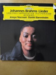 Deustsche Grammophon Johannes Brahms Lieder Jessye Normalm 413 311-1 Vinyl LP