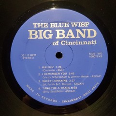 THE BLUE WISP BIG BAND Debut Album 1981 First Pressing PLAYS GREAT NEAR MINT/VG+