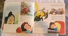 Disney Snow White & The Seven Dwarfs Read Along Book Record LP Storyteller VTG