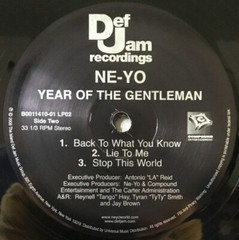Ne-Yo / Year Of The Gentleman 12″ Vinyl 2008 US Original Edition 2LP Def Jam