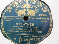 1933 Bernadette Lemichel du Roy MAX DE RIEUX Masse GALATHEE Duet POLYDOR 522587