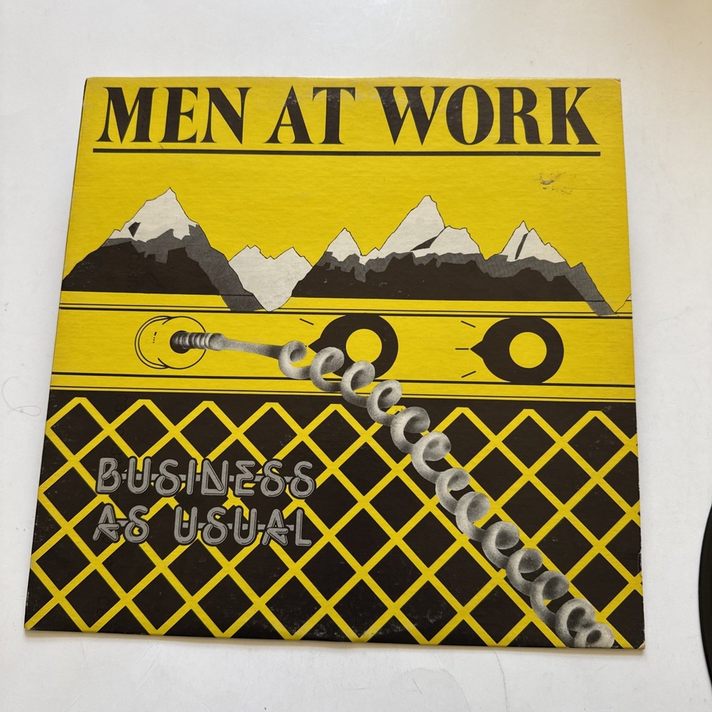 Men At Work Business As Usual Debut LP VG+ Columbia FC 37978 Down Under