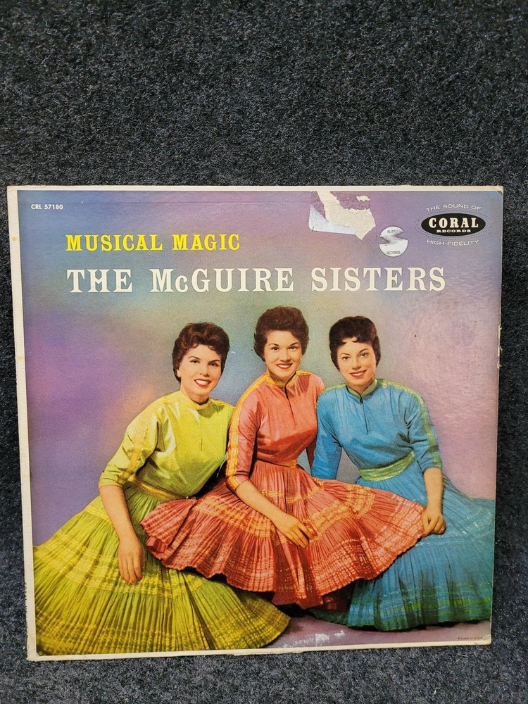 Vintage McGuire Sisters Musical Magic LP Vinyl Coral CRL 57180 33 1/3 RPM Hi-Fi