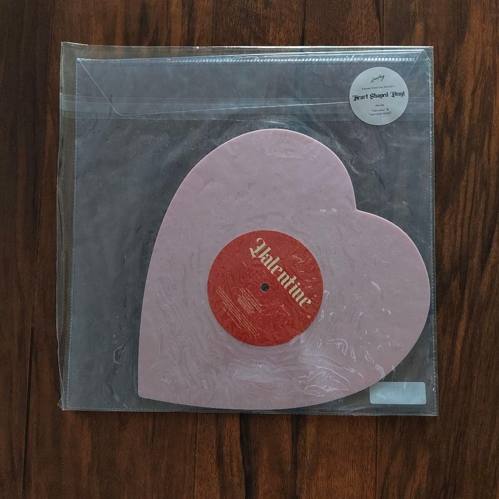 Laufey Valentine Pink Heart Shaped 7-inch Vinyl Record 2023 Limited Edition New