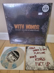 WITH HONOR Colored Vinyl LP & Moovalya Colored 7-inch Vinyl Together!