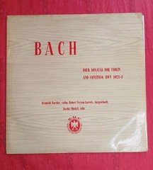 Johann Sebastian Bach Set Of 3 Vinyl LPs