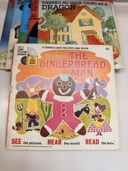 A Little Golden Book & Record Lot Of 6 & 1 Oddball Disneyland