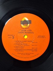 Leon Russell~Leon Live 1973 3xLP Vinyl STCO-8917 Shelter Trifold EX~ PLAYS GREAT