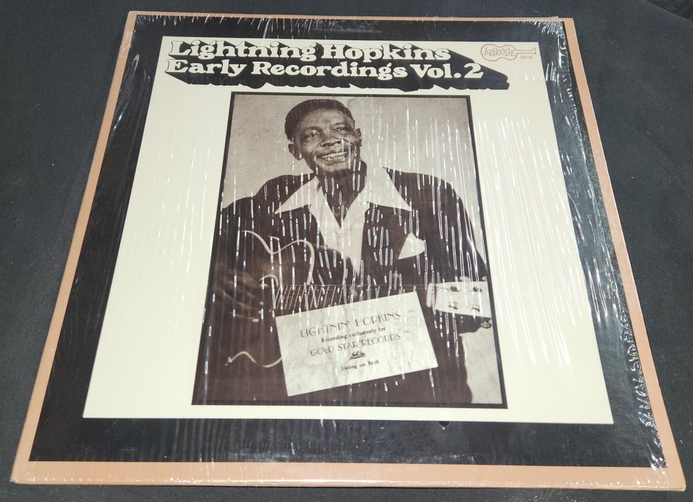 LIGHTNING HOPKINS EARLY RECORDINGS VOL. 2 1971 ARHOOLIE 2010 TEXAS BLUES