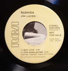 JON LUCIEN: Rashida – Vinyl 7″ DJ ONLY 4 Track EP: RCA DJEO-0038 PROMO B&W Jazz