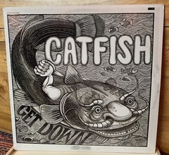 CATFISH Get Down LP – Epic Records BN 26505 REISSUE-1970s Blues Rock-NM/EX Vinyl