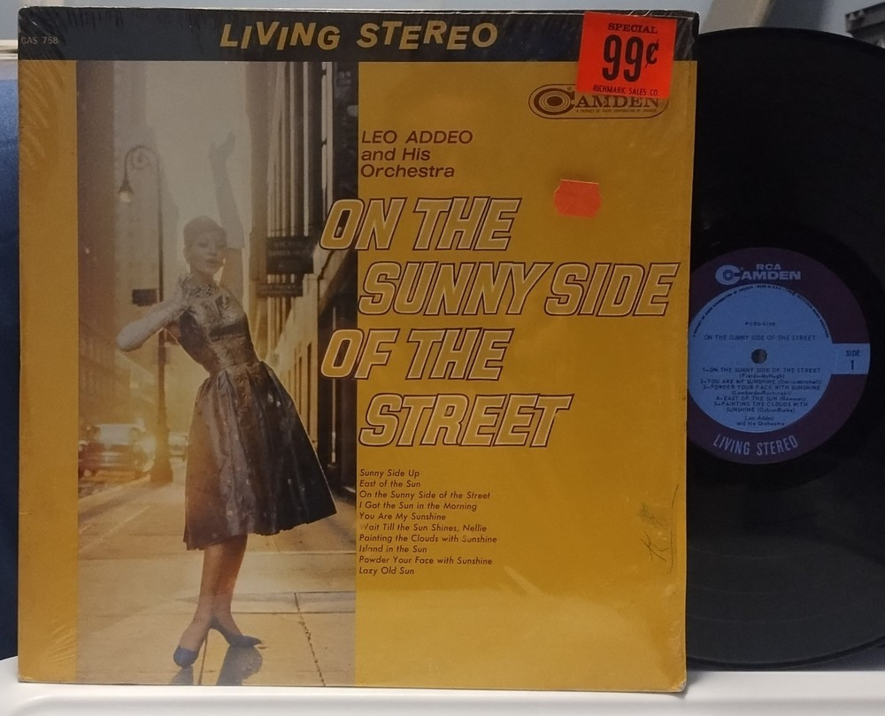 LEO ADDEO On the Sunny Side of the Street EX ’63 DG CAMDEN STEREO LP shrink JAZZ