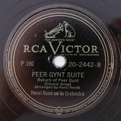 Henri René & His Orchestra Peer Gynt Suite ‘n Swing 4x 10″ 78rpm Record Book Set