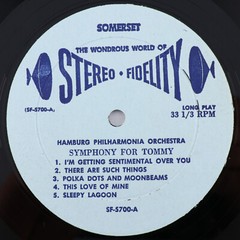 Hamburg Philharmonia Orchestra – Symphony For Tommy – 1959 Stereo LP SF-5700