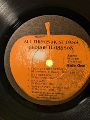 George Harrison All Things Must Pass Apple STCH 639 No Poster All Inner Sleeves