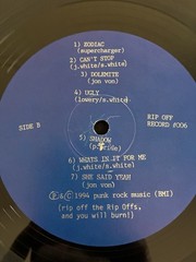 THE RIP OFFS Got A Record LP VG+ Plays Well 1994 Blue Labels Vinyl