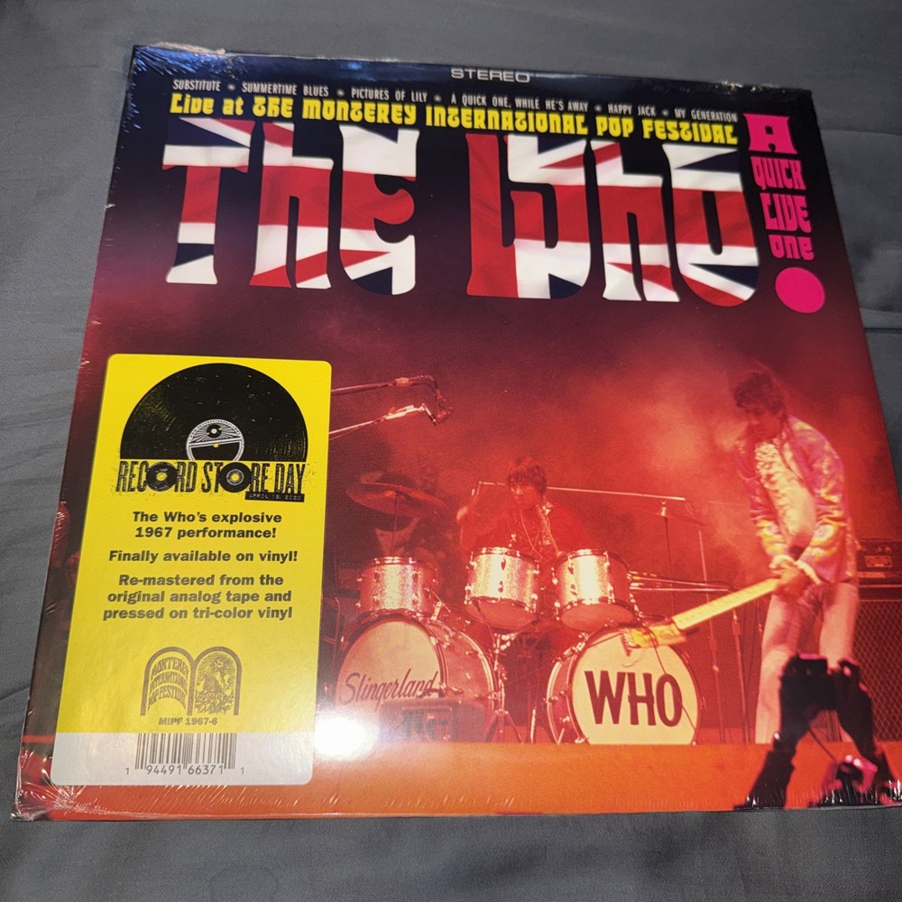 THE WHO – A QUICK ONE LIVE – MONTEREY POP FESTIVAL 1967 – LP – COLORED LP – NEW!
