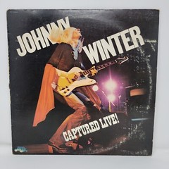Johnny Winter “Captured Live!” Vinyl Record Album Rock Blues Genre 1976 Blue Sky