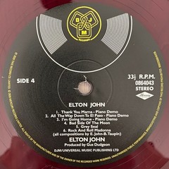 ELTON JOHN – ELTON JOHN -2-LP – COLORED VINYL – BRAND NEW SEALED – FREE SHIPPING