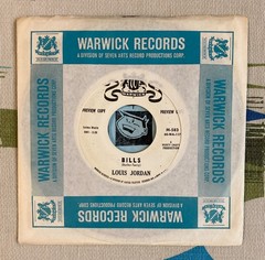 Louis Jordan 45 Bills / Fifty Cents 1960 R&B Warwick Rare Company Sleeve VG+