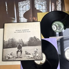 1970 GEORGE HARRISON All Things Must Pass 🍏 US Press Boxset W/OG Poster VG+