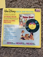 Lot of 9 Vintage See Hear Read BOOKS ONLY + 1 RECORD Walt Disney Peter Pan Ind.