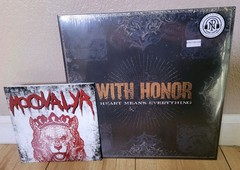 WITH HONOR Colored Vinyl LP & Moovalya Colored 7-inch Vinyl Together!