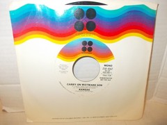 Kansas-Carry On Wayward Son PROMO – Stereo/Mono 45 RPM 1976 Excellent Kirshner