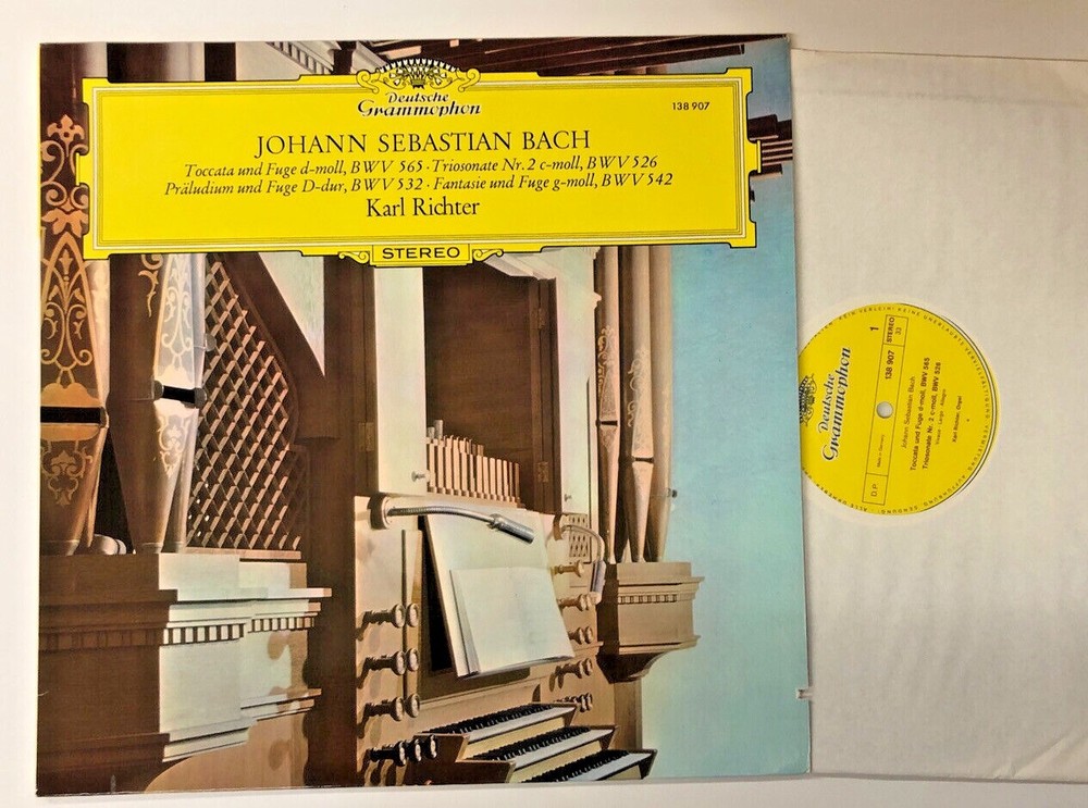 Karl Richter Johann Sebastian Bach DGG Tulips Classical Vinyl Lp