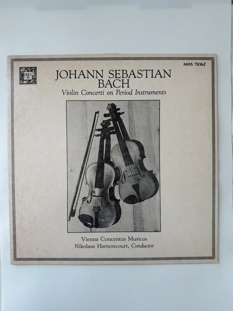 Musical Heritage Society Johann Sebastian Bach Violin Concerti LP MHS 7036Z