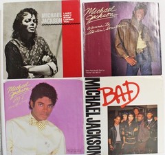 (4) Michael Jackson Picture Sleeves for 45rpm (No Records) Picture Sleeves Only