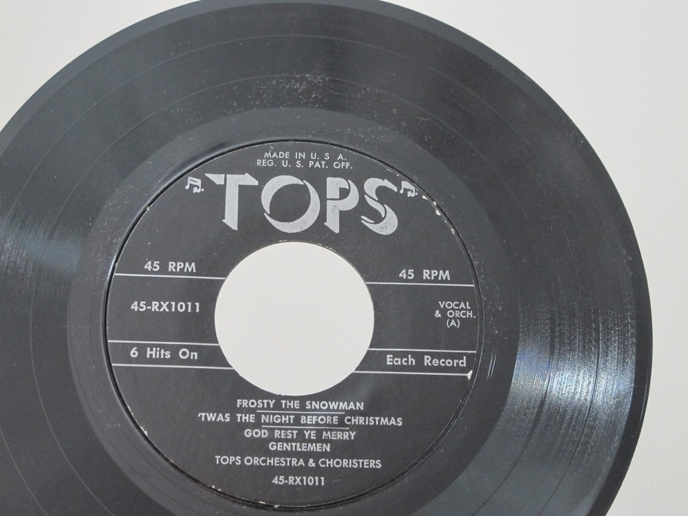 45 RECORD – TOPS ORCHESTRA – FROSTY THE SNOWMAN
