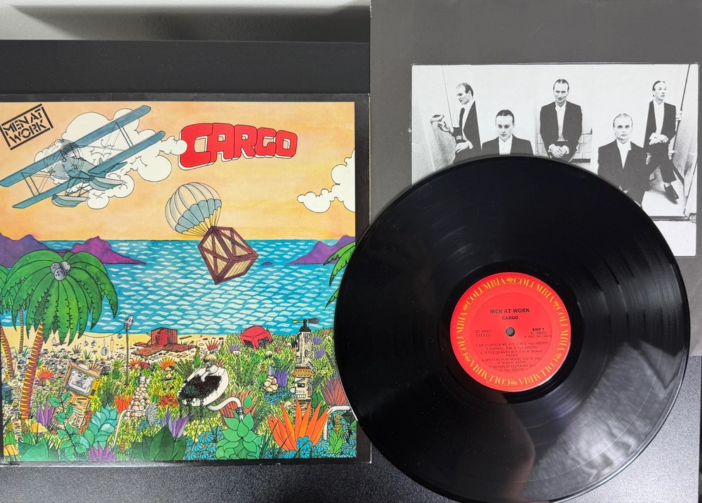 Men At Work Cargo LP Vinyl 12″ Original Cover Inner Sleeve 1983 – EX