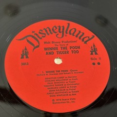 Walt Disney Presents Winnie the Pooh and Tigger Too LP Record 1974 Disneyland