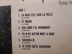 FRANCOISE HARDY Je Vous Aime LP U.S. pressing 1966 Chanson Ye-Ye Great!