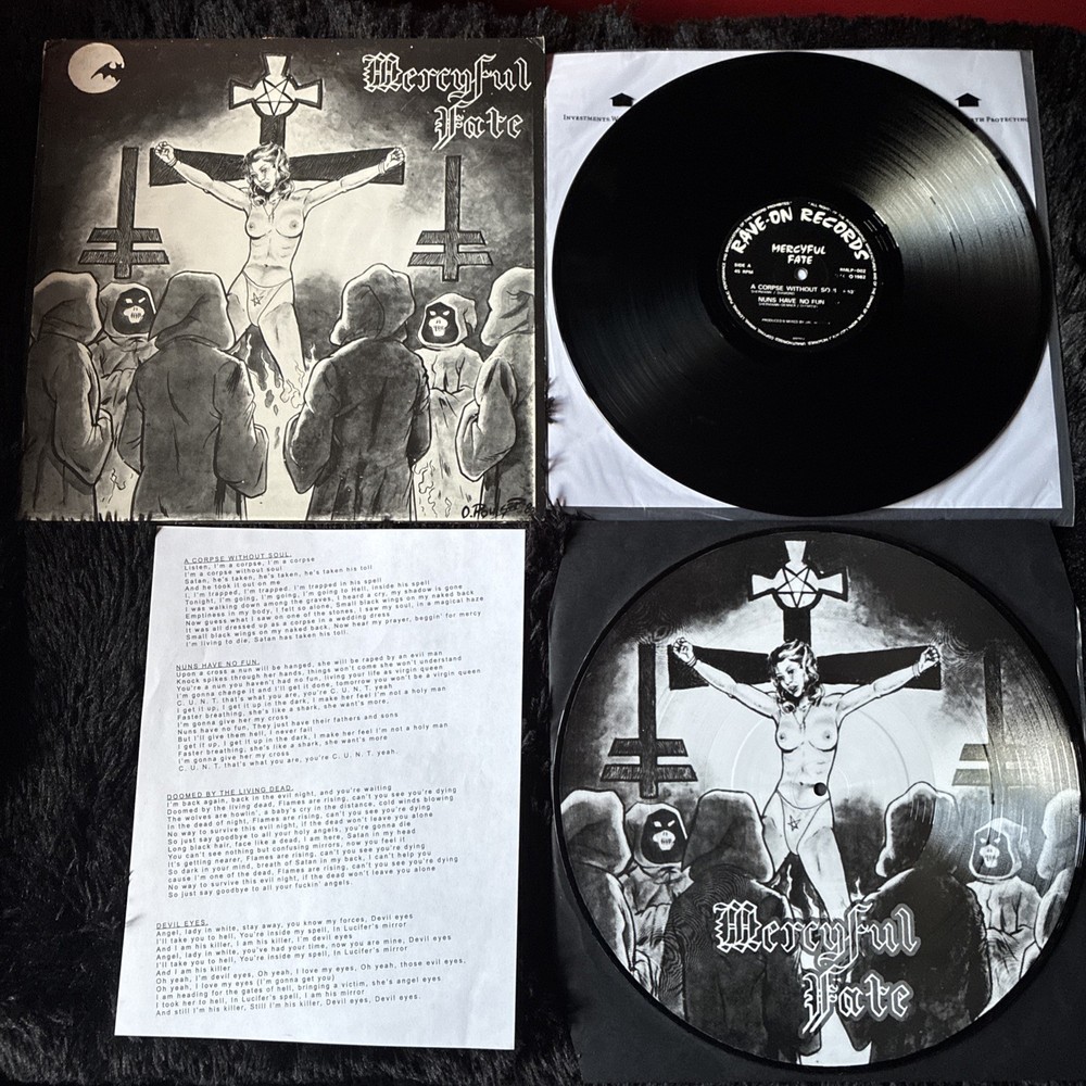 Mercyful Fate Mini EP 1982 1st Press And 2004 Metalized Blood 1st Press Pic Disc