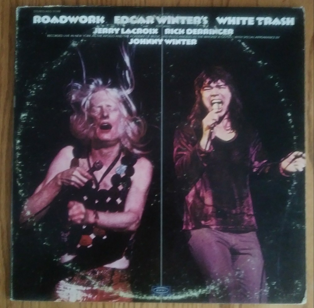 EDGAR WINTER’S WHITE TRASH – ROADWORK – 1972 EPIC RECORDS 2XLP – (G/G)