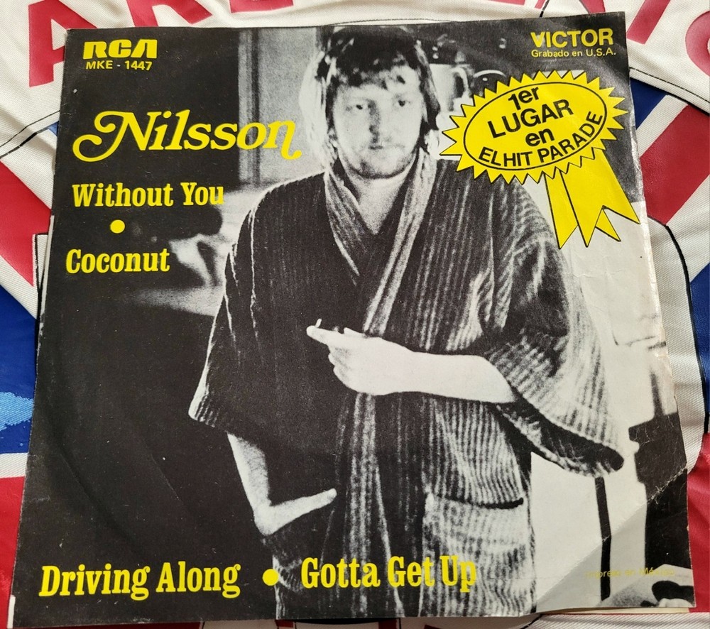 HARRY NILSSON WITHOUT YOU COCONUT MEXICO EP 45 VINYL IMPORT NM MKE-1447 PS RCA