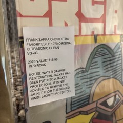 Frank Zappa Vinyl Lp Record Lot Of 12 Collection Ultrasonic Cleaned & Graded