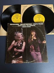 JOHNNY WINTER – Edgar Wingers White Trash Roadwork LP Vinyl EX