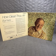 Burl Ives “How Great Thou Art” Vintage Vinyl Record, Word