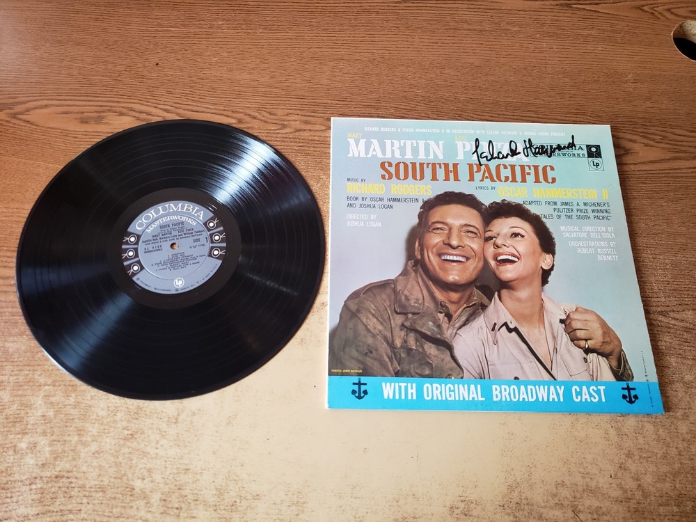 leland hayward autographed 1950s vg++ cover & vg+ lp South Pacific see notes!