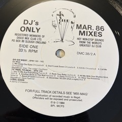 DMC – March 86- The Mixes LP INC Go West, Pink Floyd, James Brown, Ian Dury M-