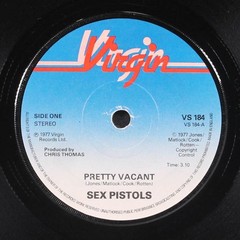 SEX PISTOLS: pretty vacant / no fun VIRGIN 7″ Single 45 RPM United Kingdom