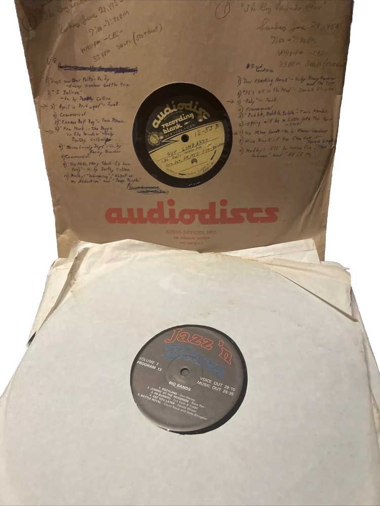 5 Jazz ‘n Blues Program Records Lorber Brubeck + 1953 Lombardo Home Recording