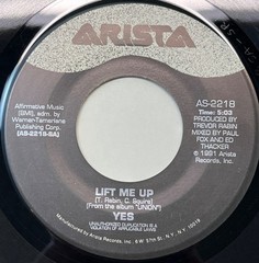 Yes Lift Me Up / Give & Take 45 Vinyl 1990s Prog Classic Rock Bonus Track Arista