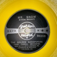 Winter Wonderland Mr. Snow 78 RPM Album, Golden Record, R616, VG/VG+ Vintage